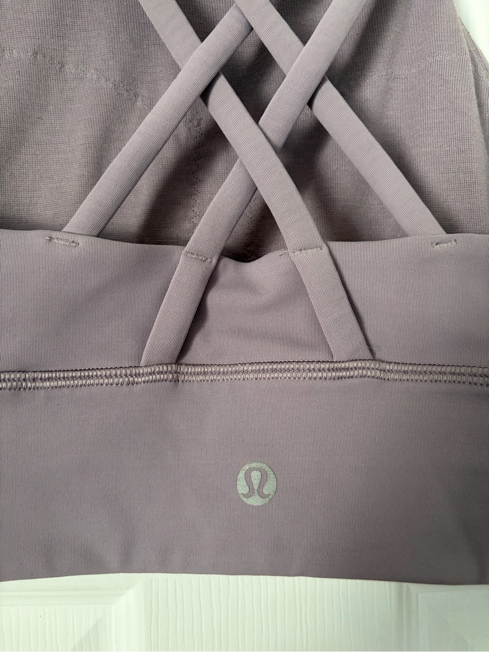 Lululemon Energy High-Neck Longline Tough Bra Size 4 Purple Ash - Picture 6 of 7